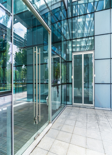 Glass door