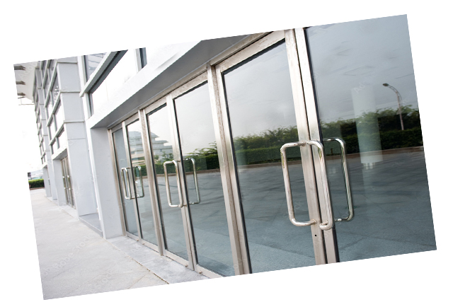 glass doors